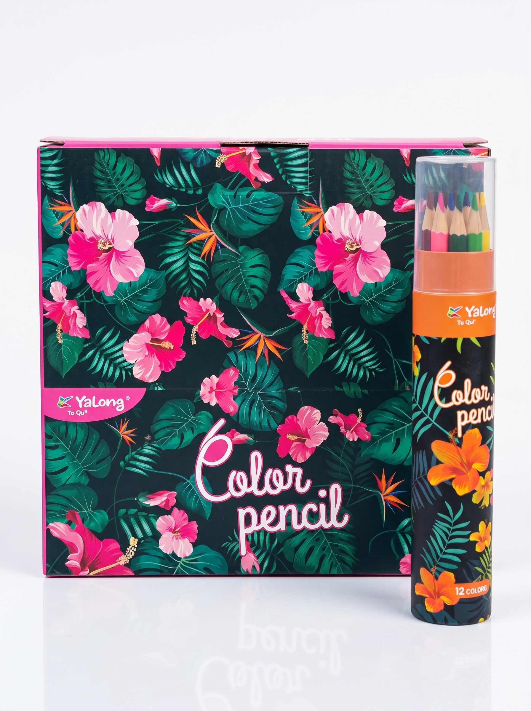 Boîte de 12 Crayons de couleur Yalong To Go – Classiques