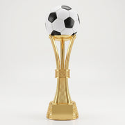 Trophée football doré - Coupe avec Ballon Noir et Blanc