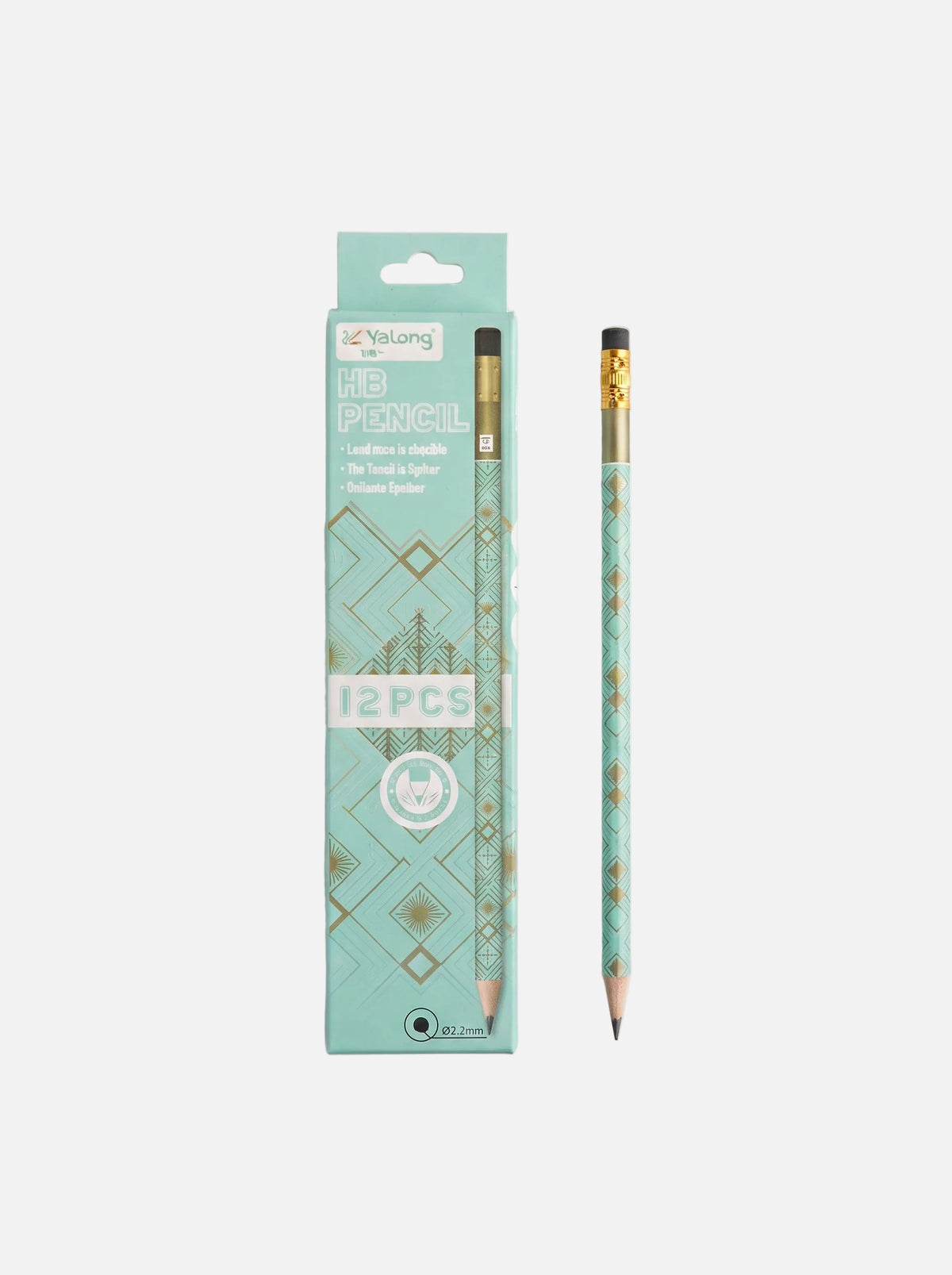 Crayon à Papier HB – Boîte de 12 – Mine Résistante et Solide