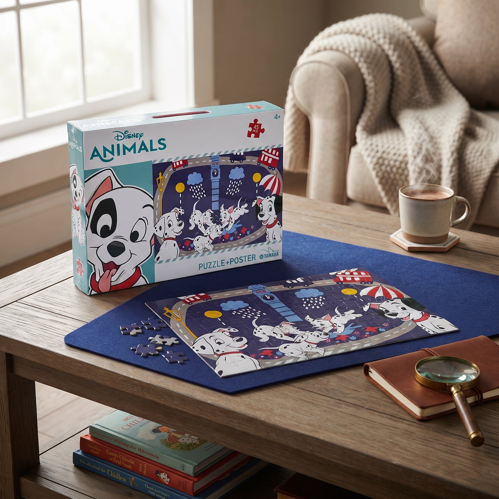 Puzzle Disney 45 pièces enfant : Les 101 Dalmatiens + Poster Image secondaire du produit