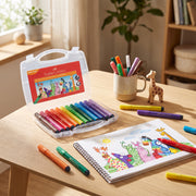 Feutres Jumbo Faber-Castell – Boîte de 12 – Ergonomie et Couleurs Vives