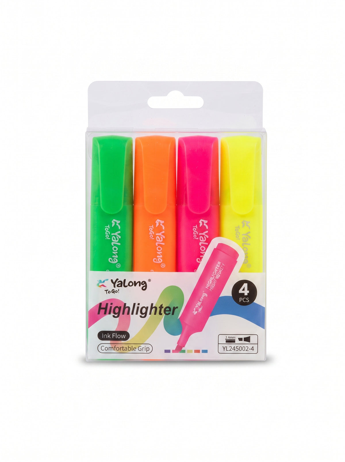Surligneur pastel Yalong lot de 4 – Parfait pour Bullet Journal