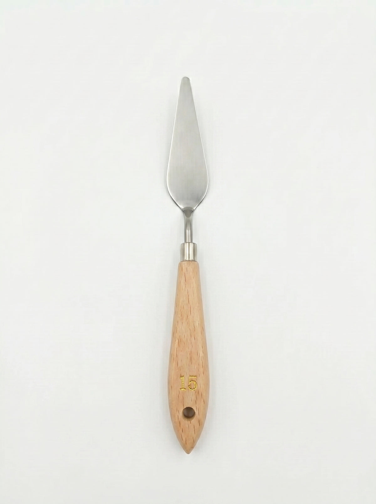 Couteau à palette métal et en bois professionnel pour peinture à l'huile
