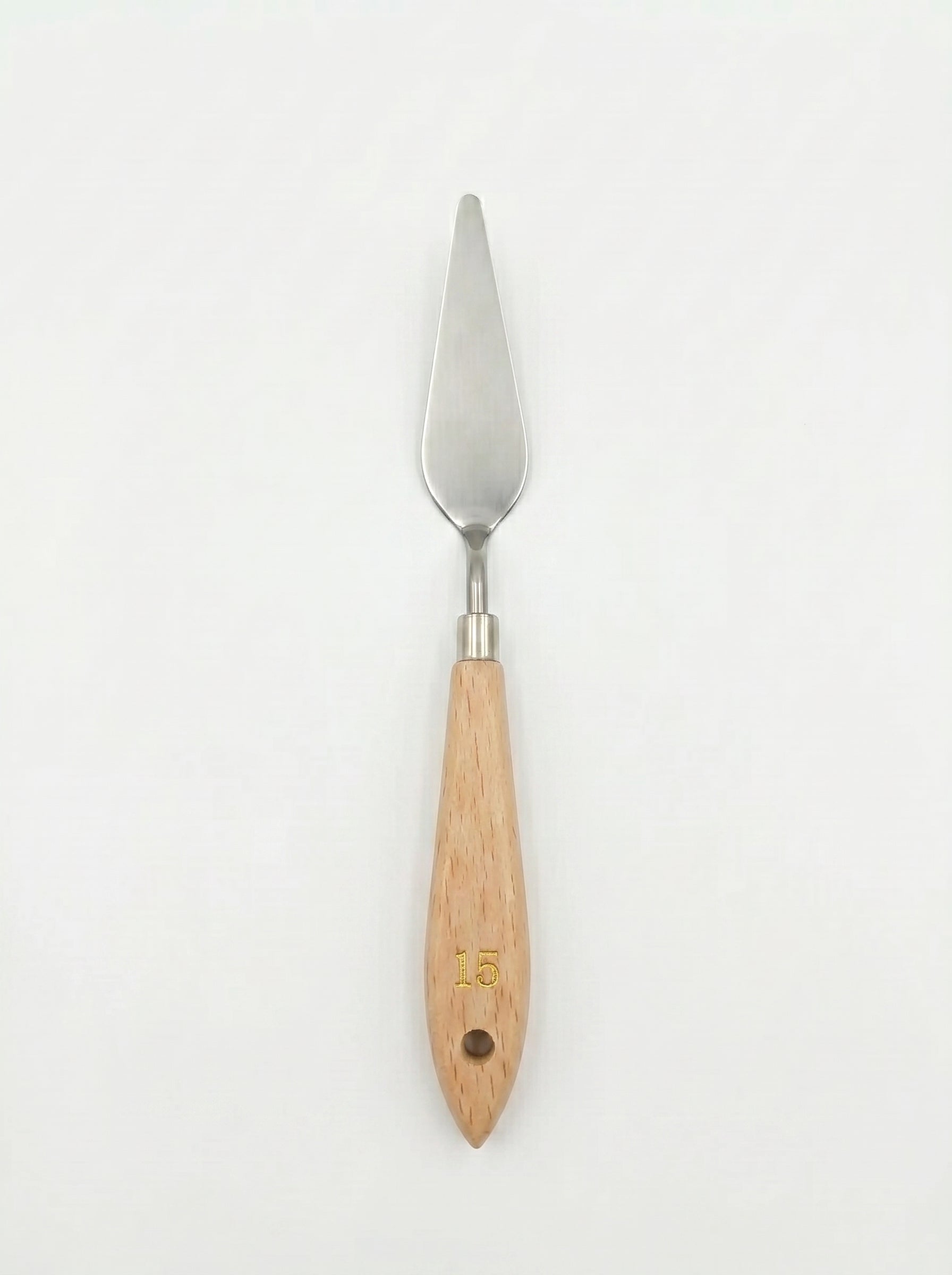 Couteau à palette métal et en bois professionnel pour peinture à l'huile