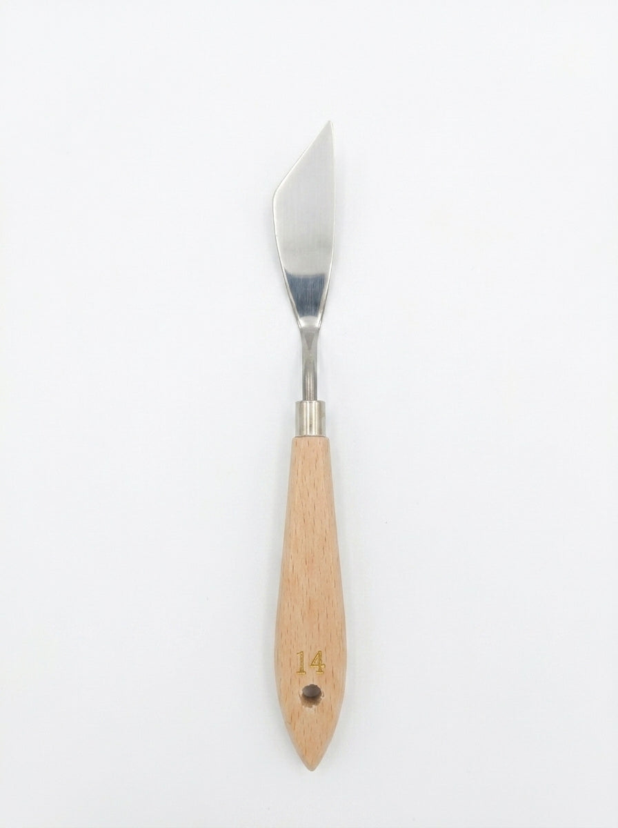 Couteau à palette métal et en bois TOPKALL – Outil de peinture artistique
