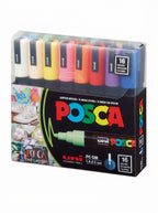 Coffret Uni-Posca PC-5M (8 ou 16 pièces) - Marqueurs peinture 1.8-2.5mm