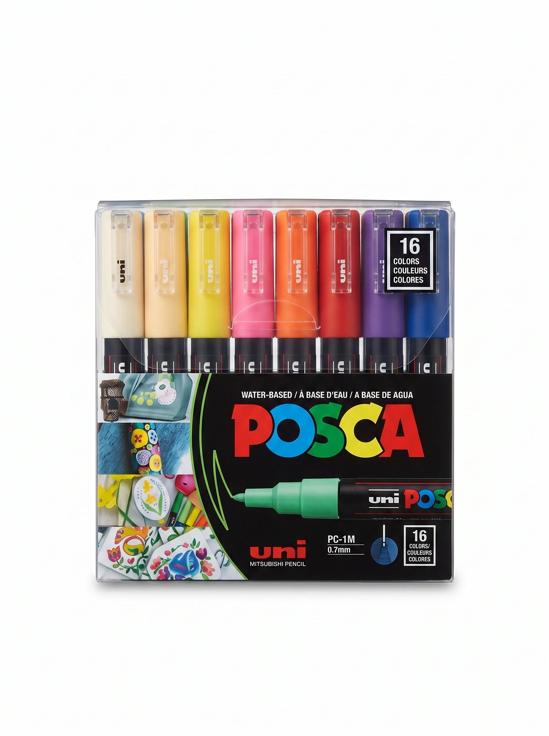Set de 8 marqueurs Posca 0.7mm - Feutres peinture pointe extra-fine