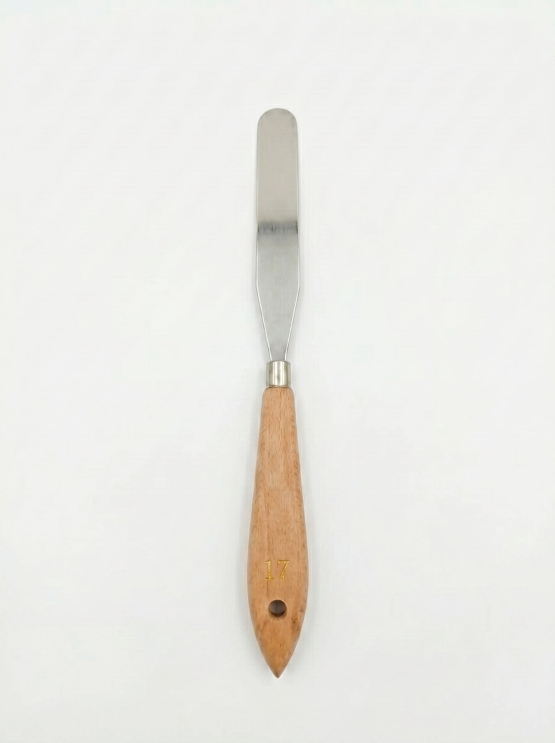Couteau à palette métal et en bois professionnel pour peinture à l'huile