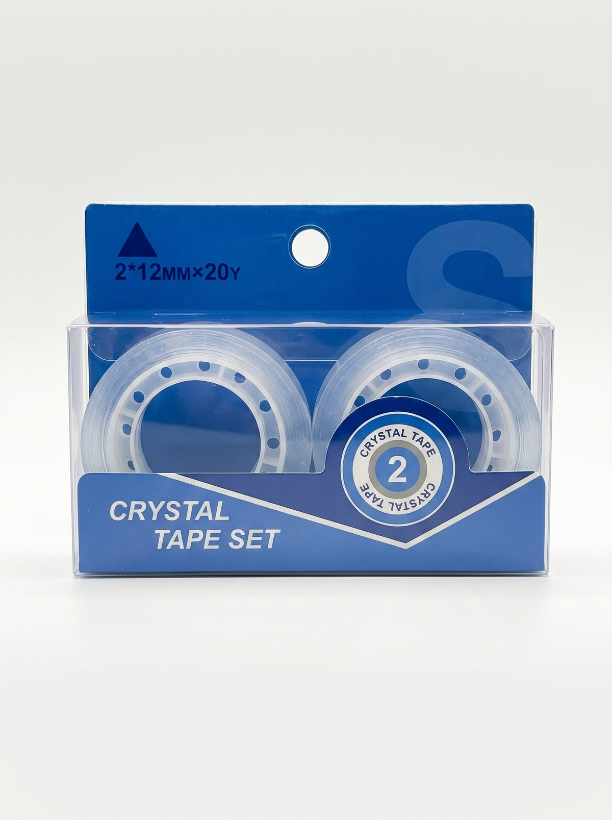 Ruban Adhésif Scolaire Transparent – Lot de 2 Rouleaux (12mm x 20 Yards)