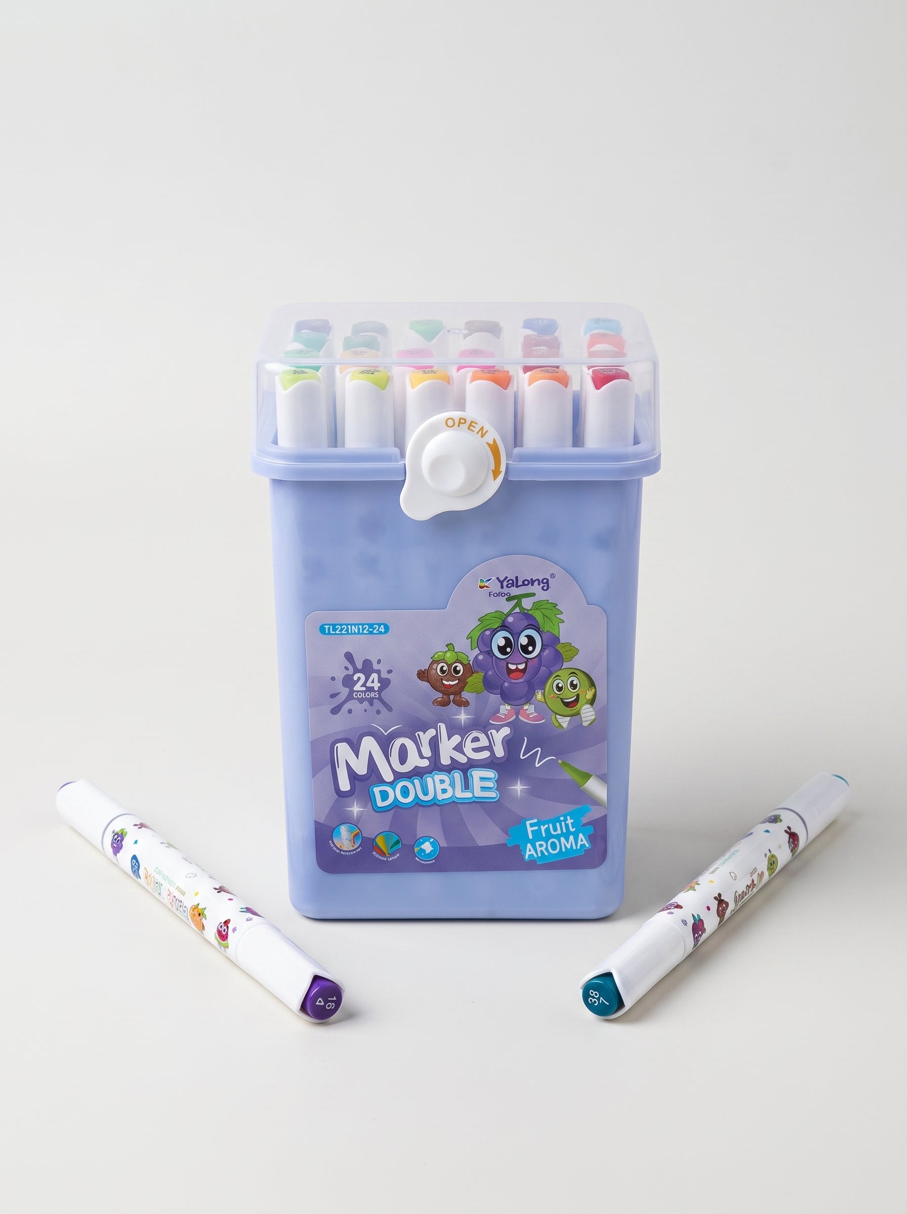 Feutres Promarker Yalong 24pcs – Set complet pour dessin et illustration
