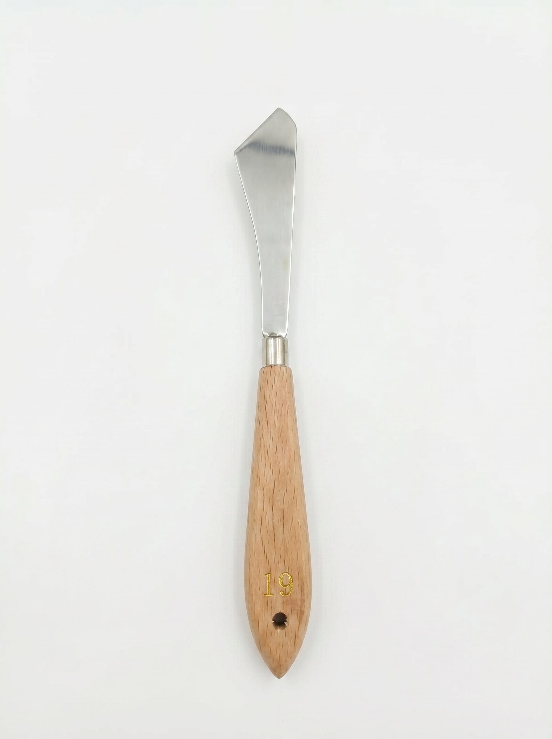 Couteau à palette métal et en bois professionnel pour peinture à l'huile