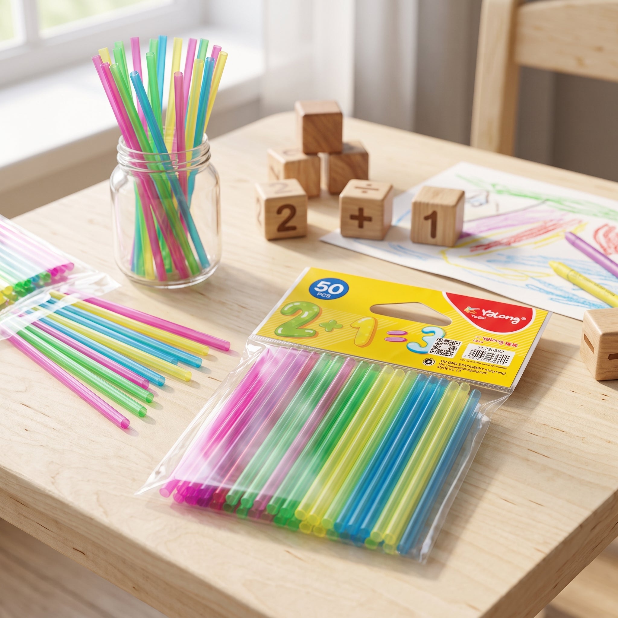 Bûchettes de Comptage Multicolores (Boîte de 50) - Matériel Éducatif Image secondaire du produit