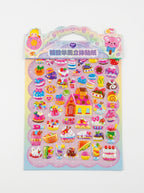 Stickers 3D Puffy - Planches d'autocollants en relief modèles assortis