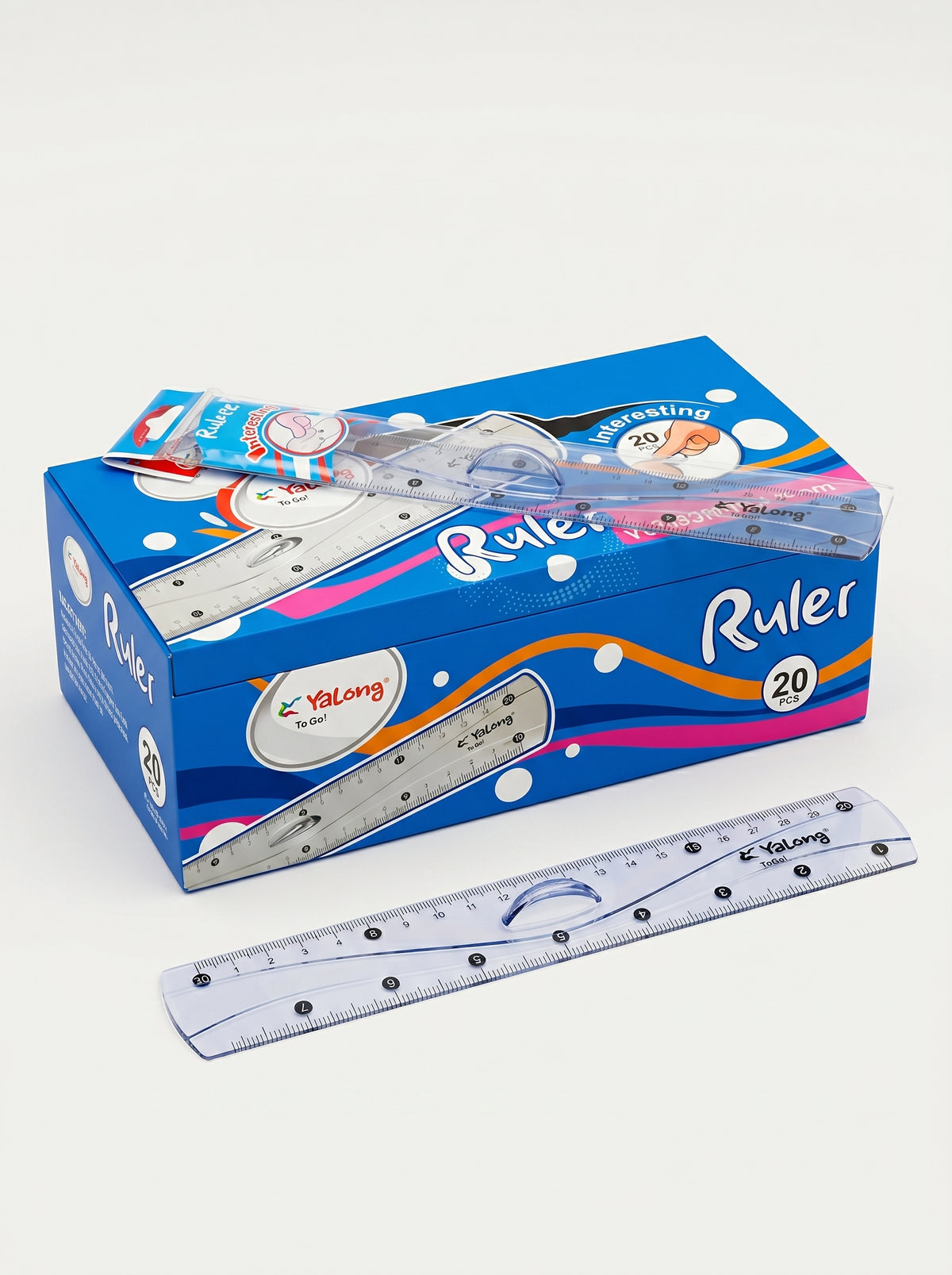 Règle 20 cm Cristal Yalong To Go | Règle Transparente de Précision