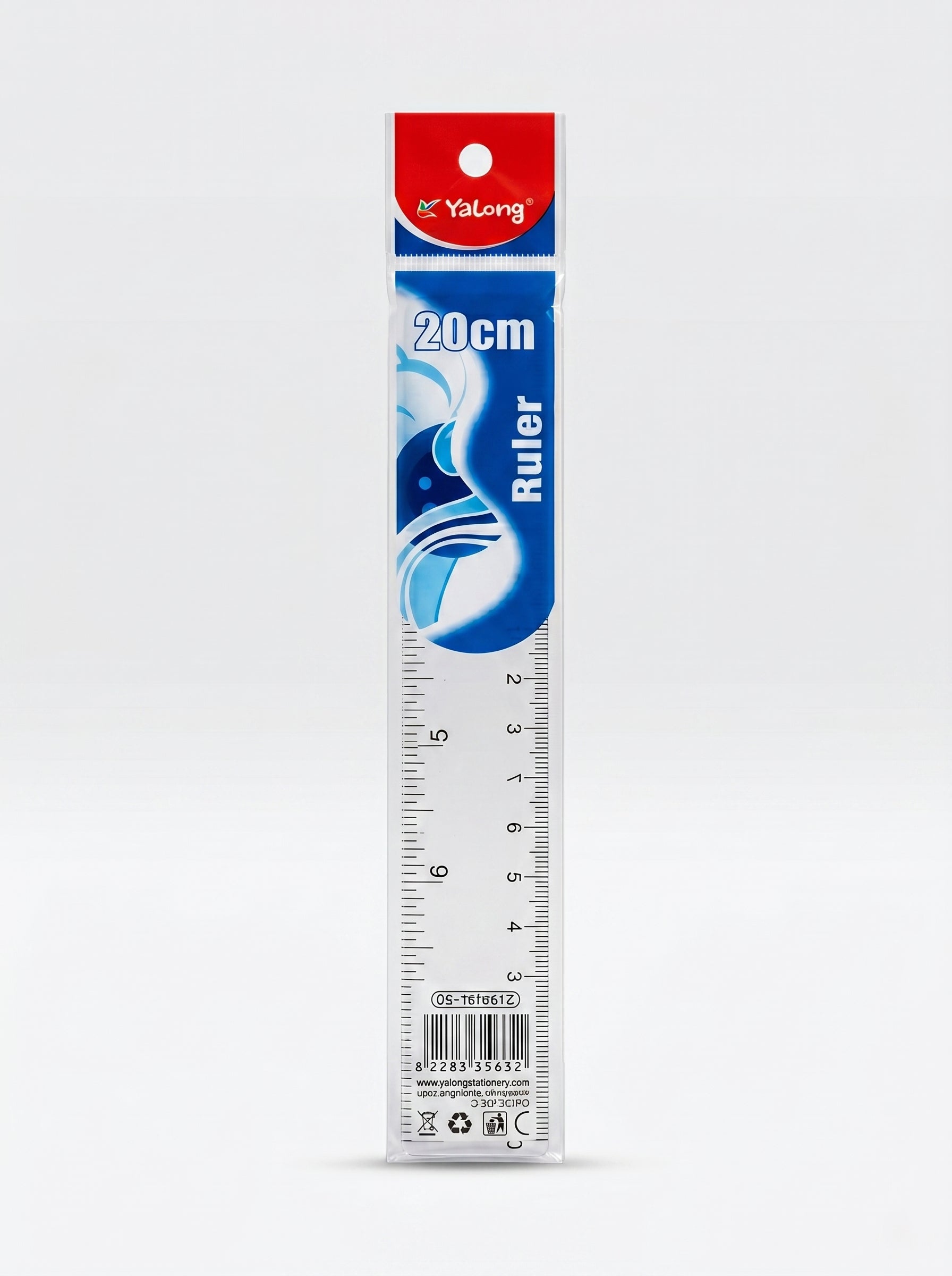 Règle cristal 20 cm Yalong To Go – Règle plate transparente