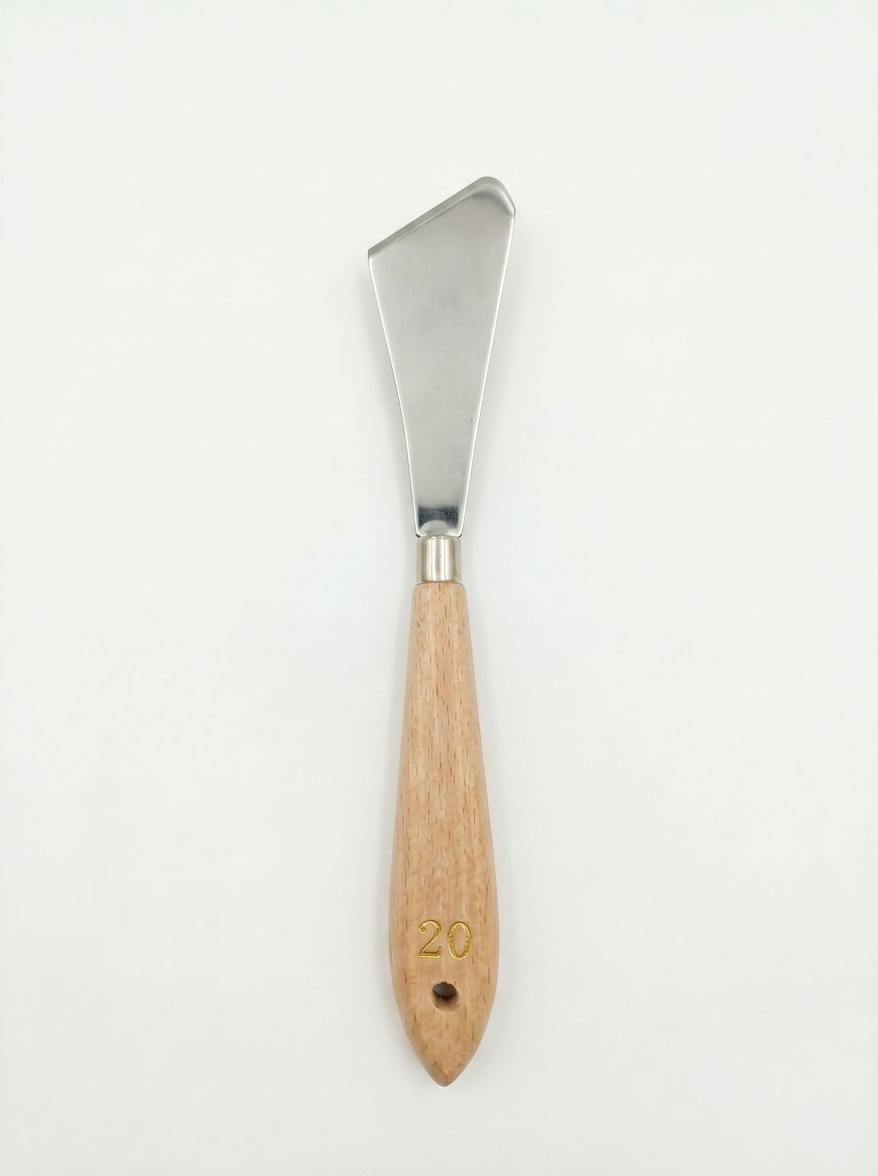Couteau à palette métal et en bois professionnel pour peinture à l'huile