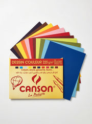 Pochette Canson Papier Dessin Couleur 24x32 - 220g (10 Feuilles)
