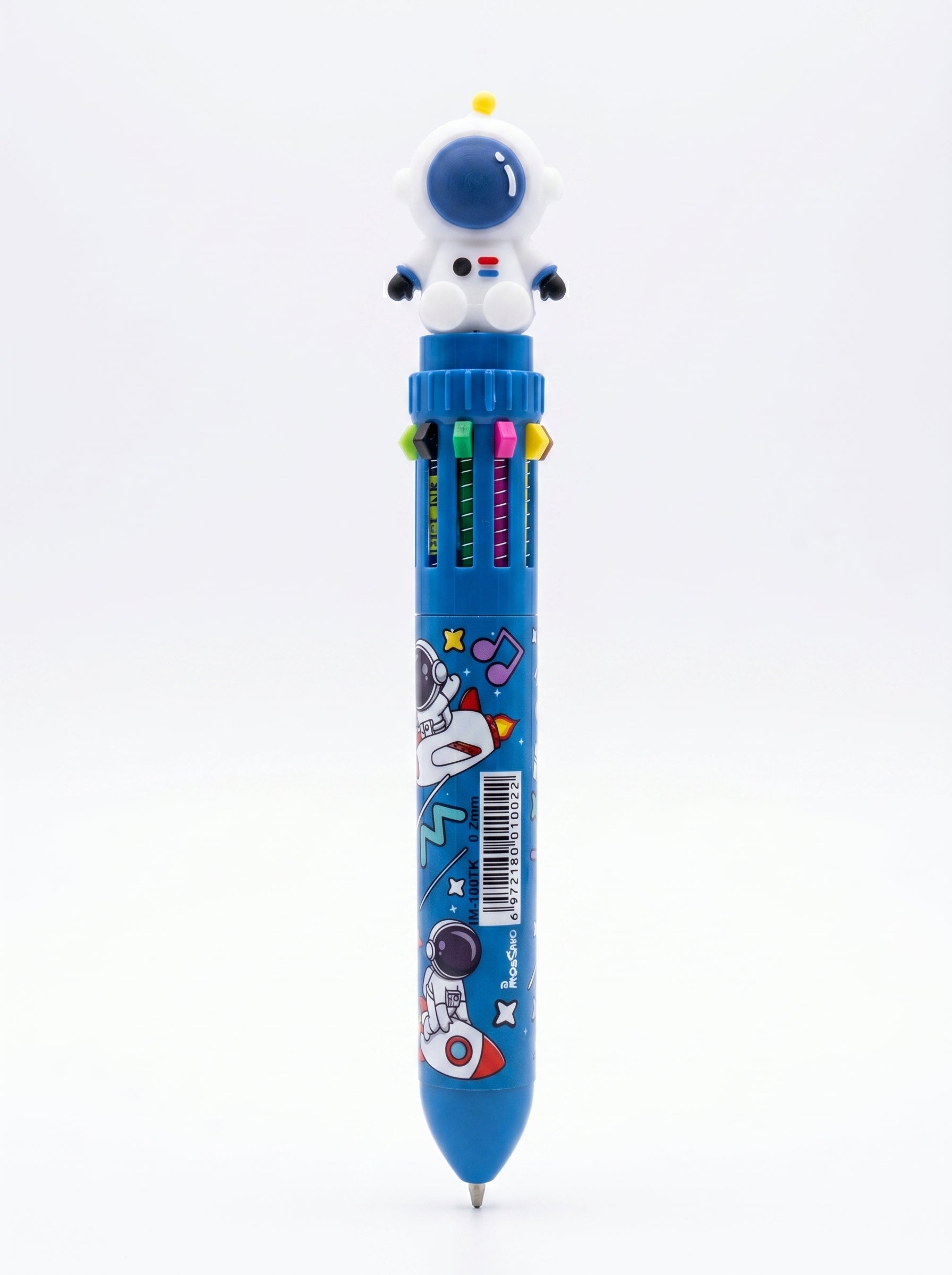 Stylo Bille Rétractable Motif MPESSI – 10 Couleurs Vibrantes