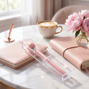 Stylo à bille en métal avec boîte transparente "To Go"