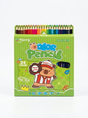 Crayons de Couleur 24 Couleurs Qualité Premium pour Dessin et Art