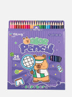 Crayons de Couleur 24 Couleurs Qualité Premium pour Dessin et Art
