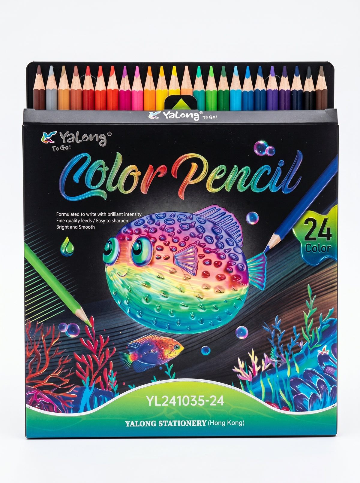 Crayons de couleur 24 pièces | 24 Nuances & Anti-casse