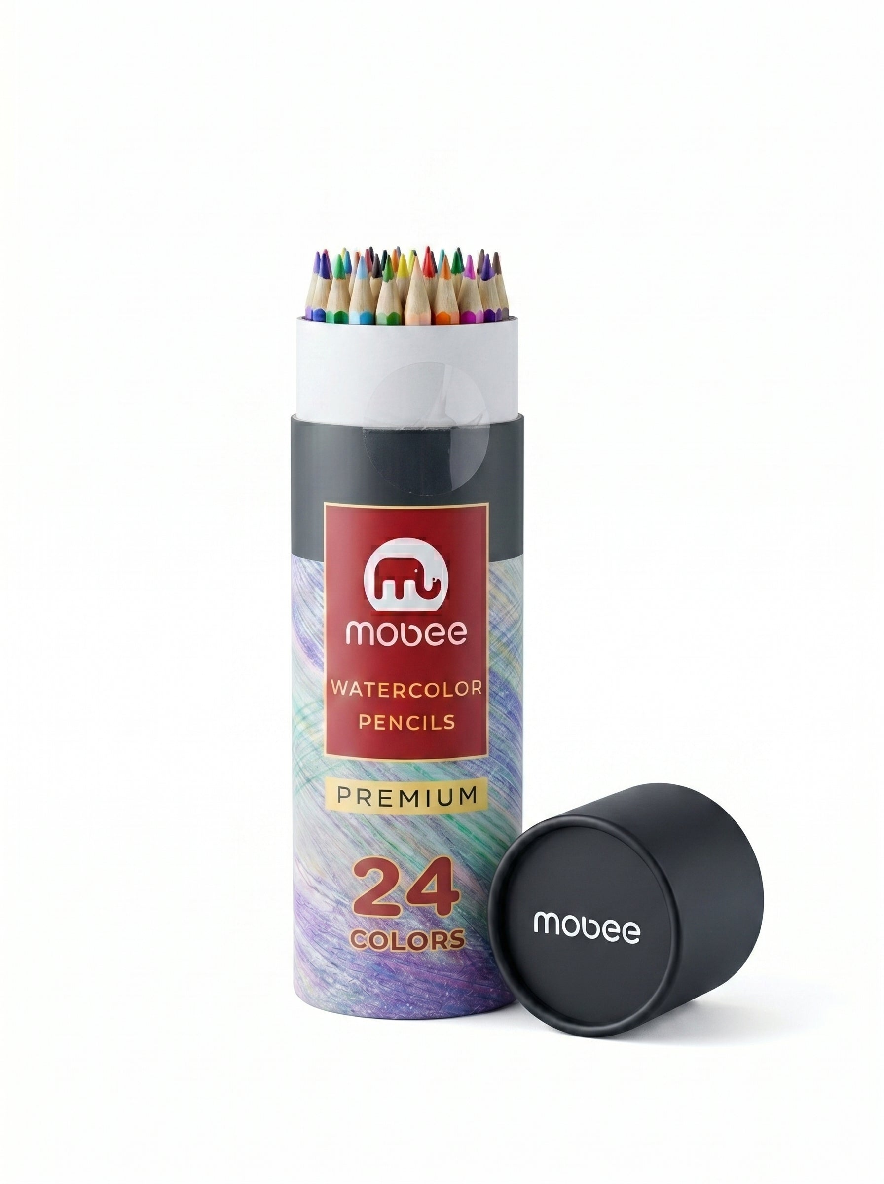 Crayons aquarellables Mobee 24 pièces  - Set de Dessin Artistique