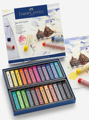 Crayons pastels soft Faber-Castell 24 pièces - Qualité Professionnelle