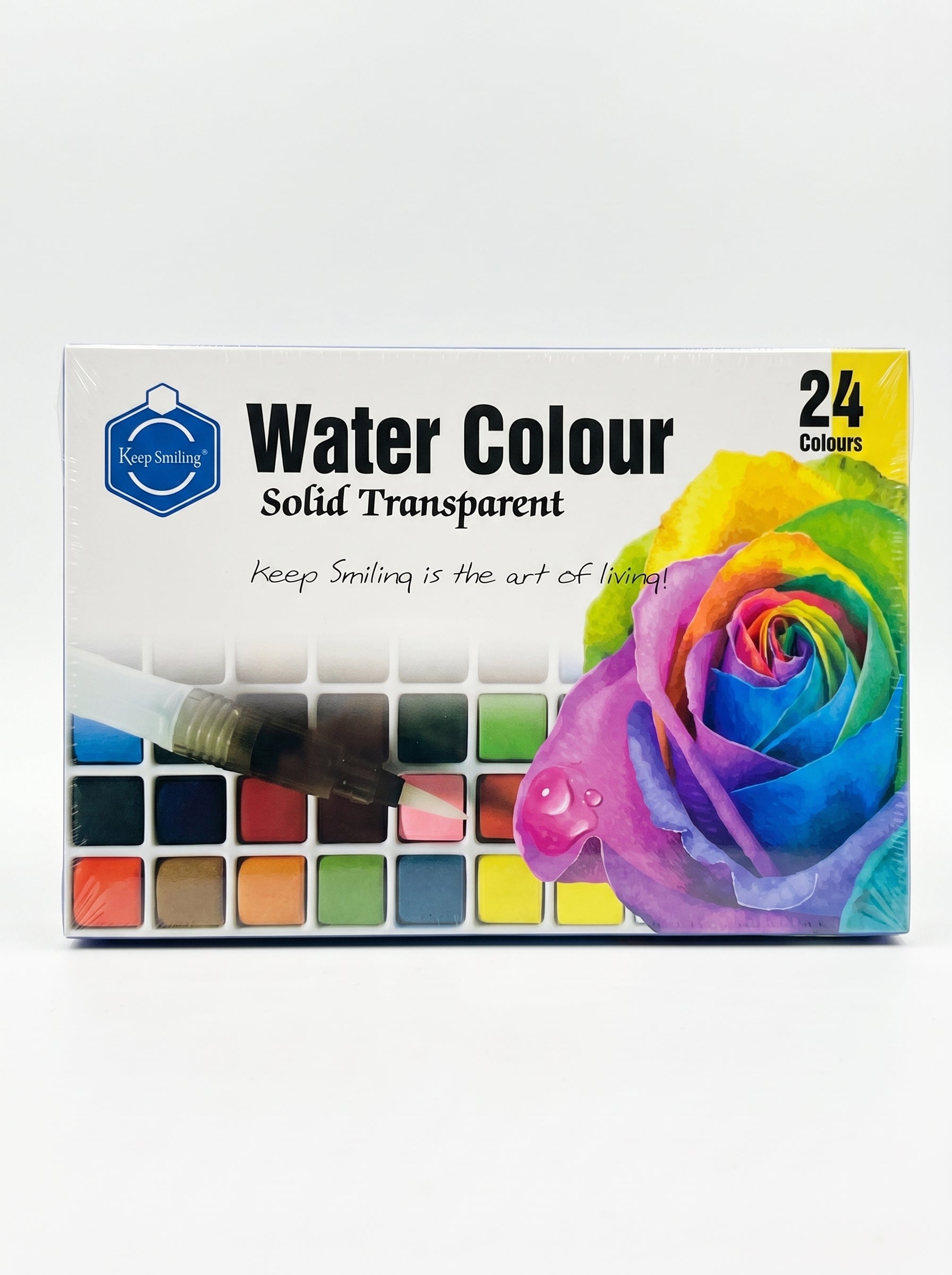 Aquarelle solide Keep Smiling 24 couleurs | Set de peinture professionnelle