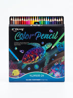 Crayons de couleur 24 pièces | 24 Nuances & Anti-casse