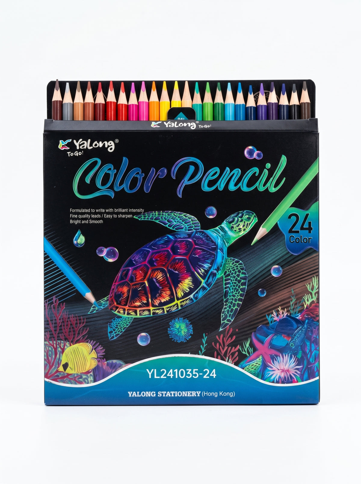 Crayons de couleur 24 pièces | 24 Nuances & Anti-casse