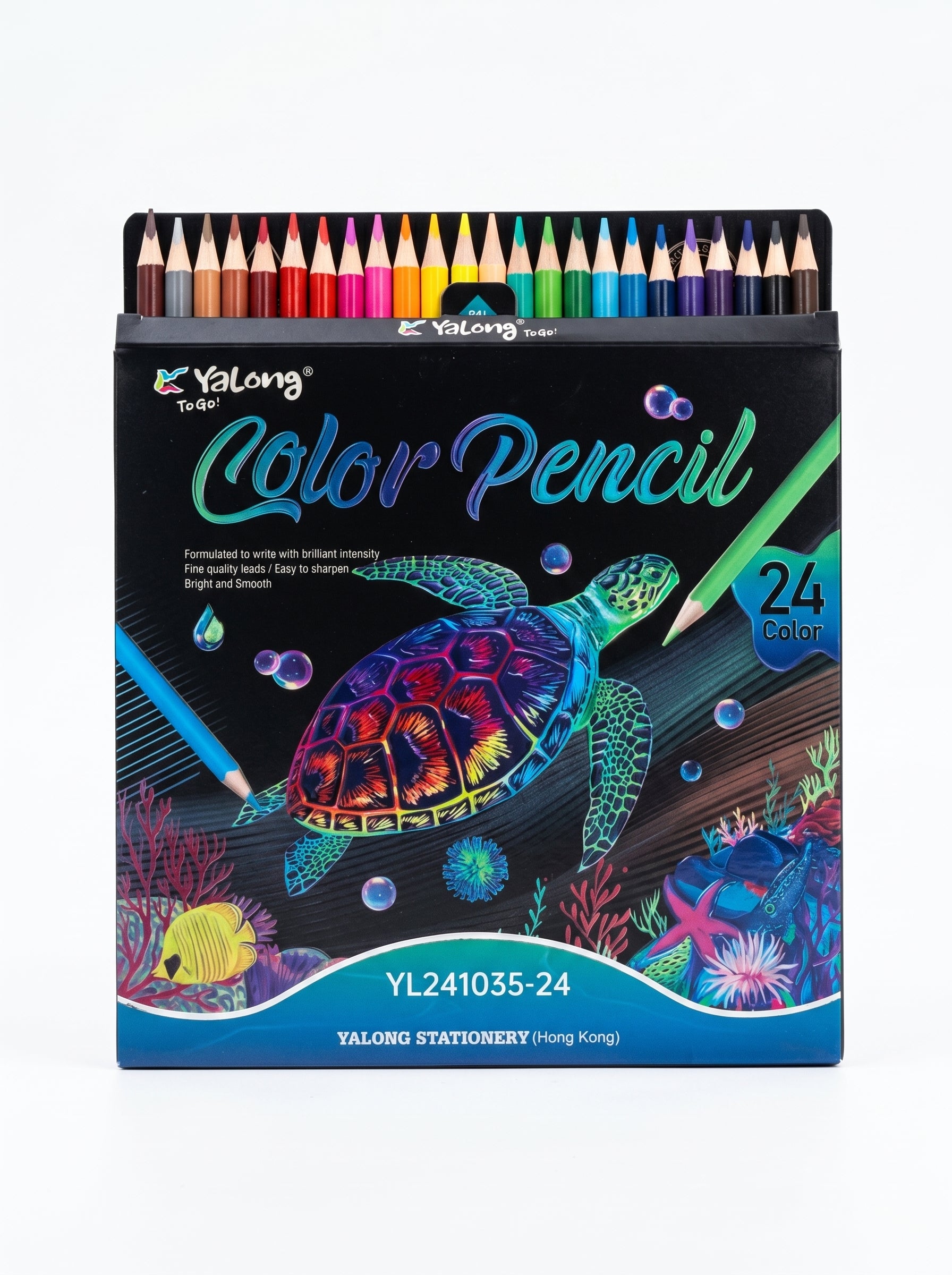 Crayons de couleur 24 pièces | 24 Nuances & Anti-casse
