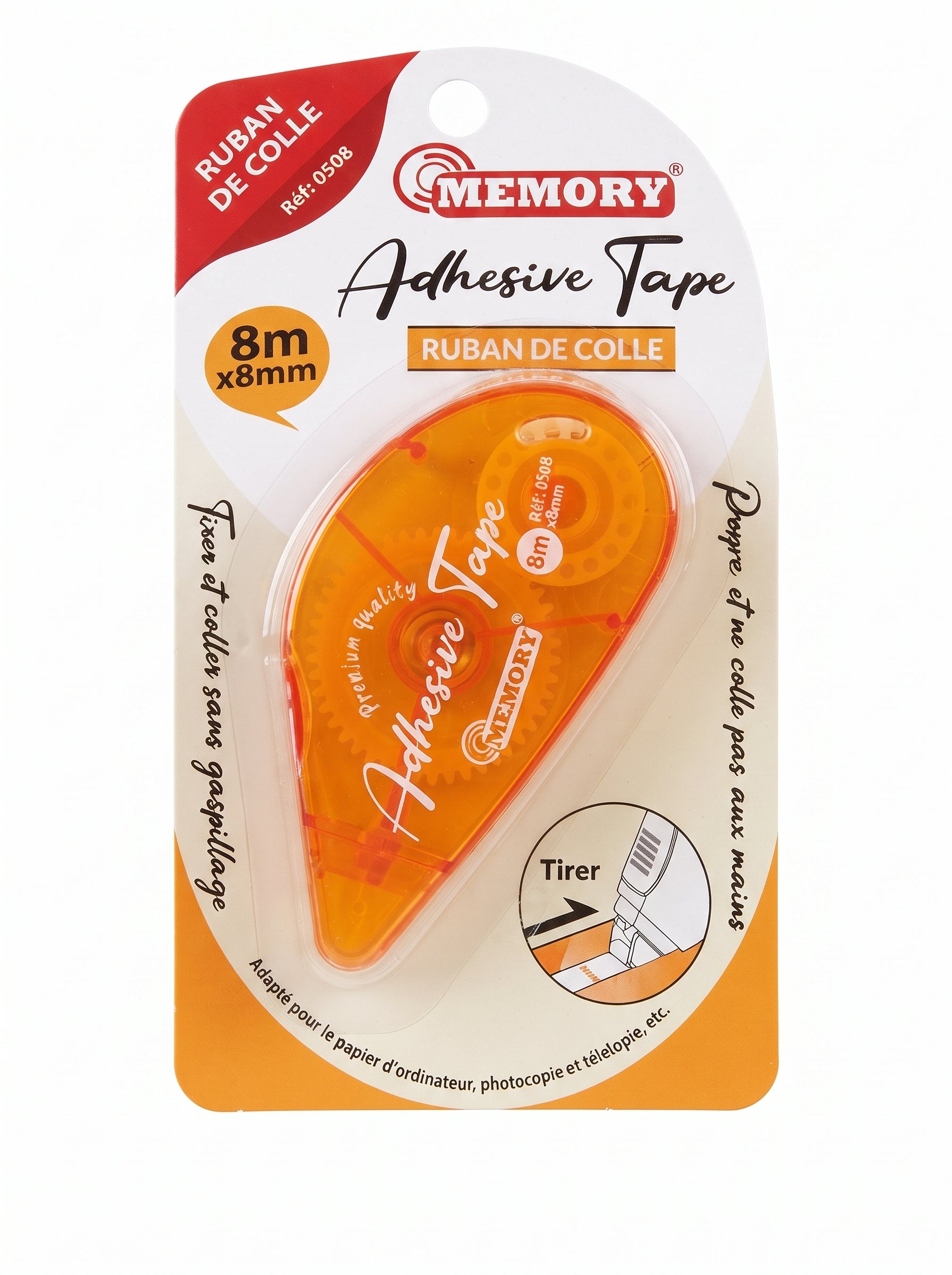 Roller de Colle 8mm x 8m - Ruban Adhésif pour Papier et Carton Image principale du produit