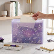 Pochette Porte-Documents A4 – Organiseur Plastique avec Bouton-Pression
