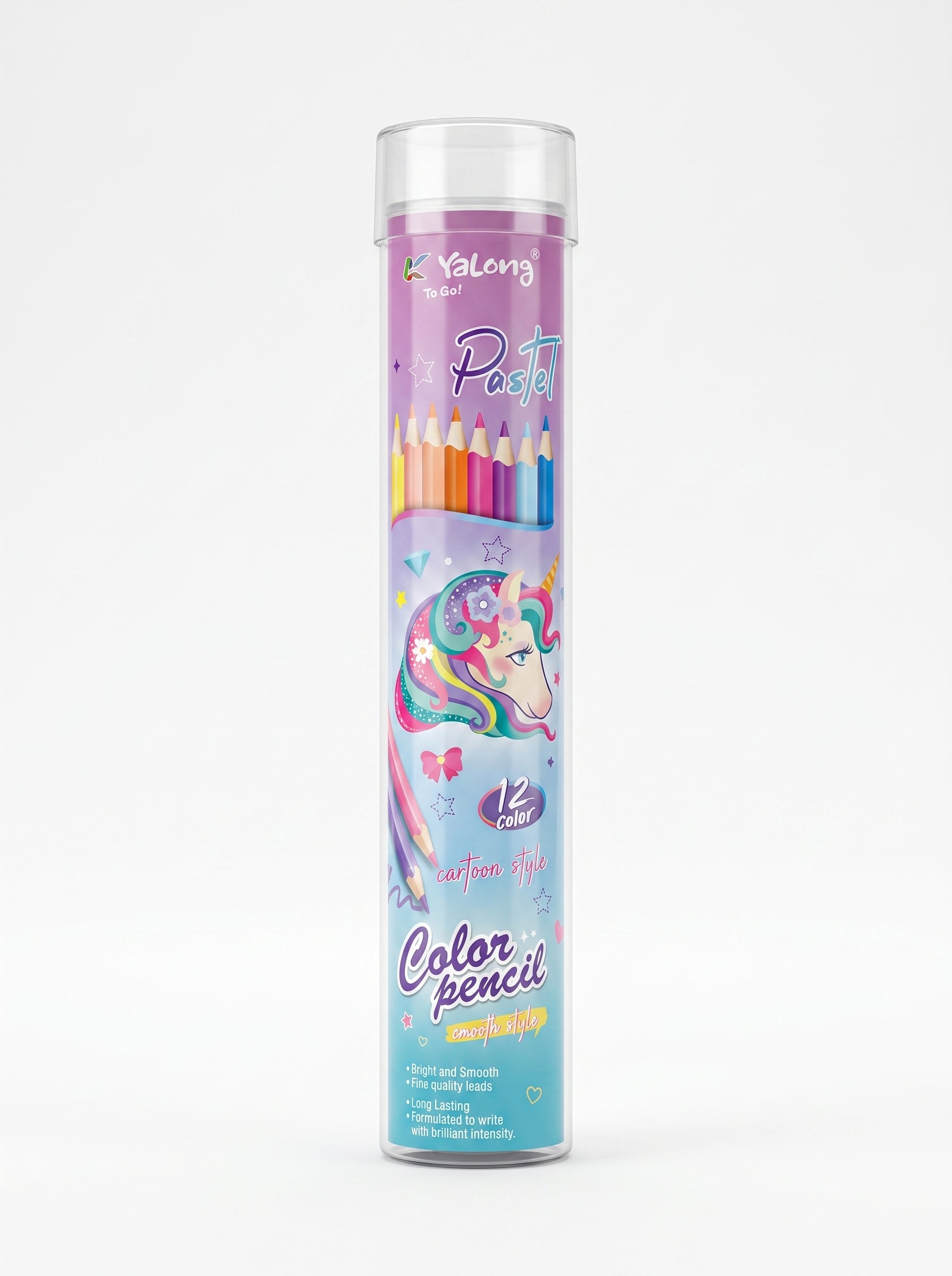 Boîte de 12 crayons de couleur Yalong To Go