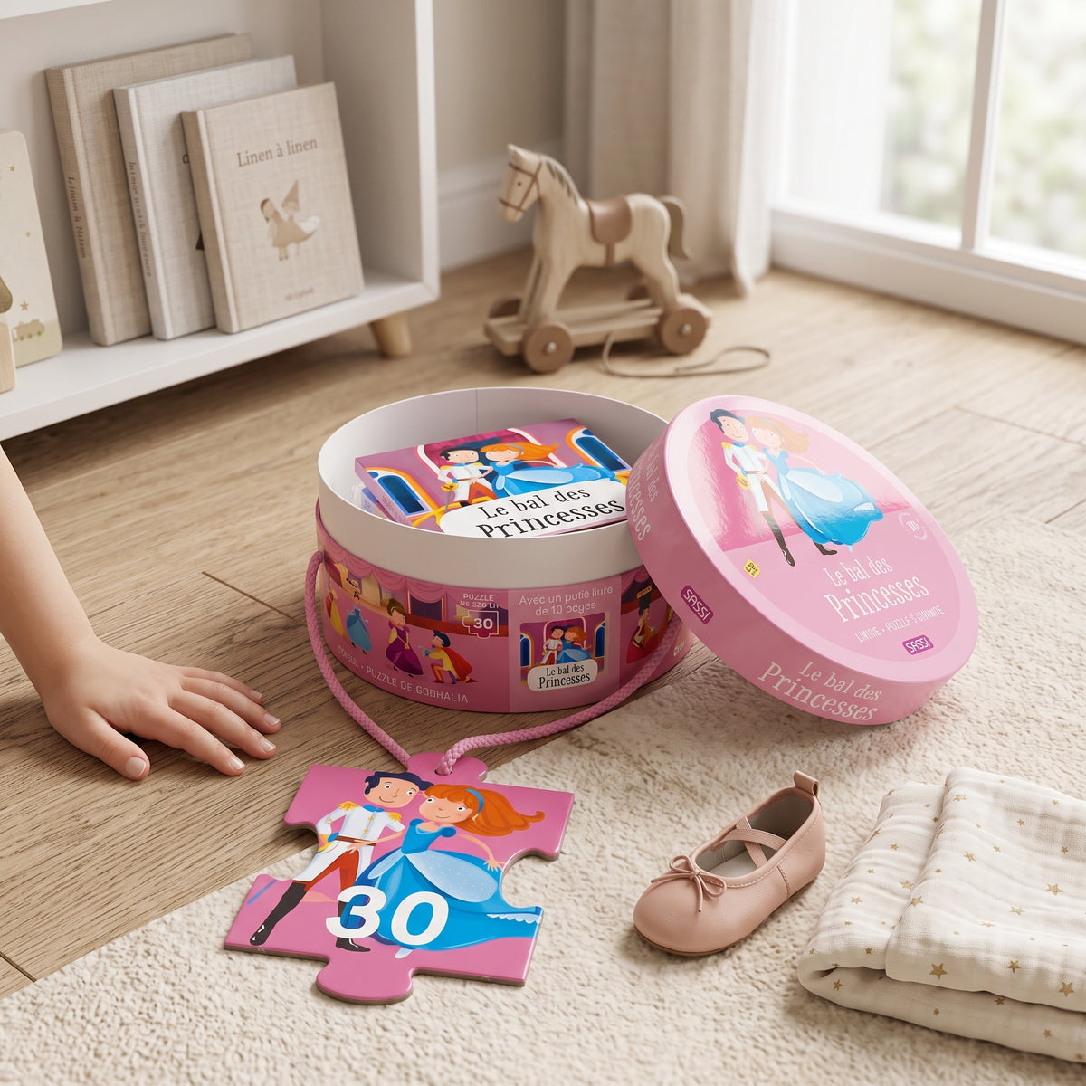 Coffret Livre et Puzzle Géant Animaux – Jeu Éducatif pour Enfants