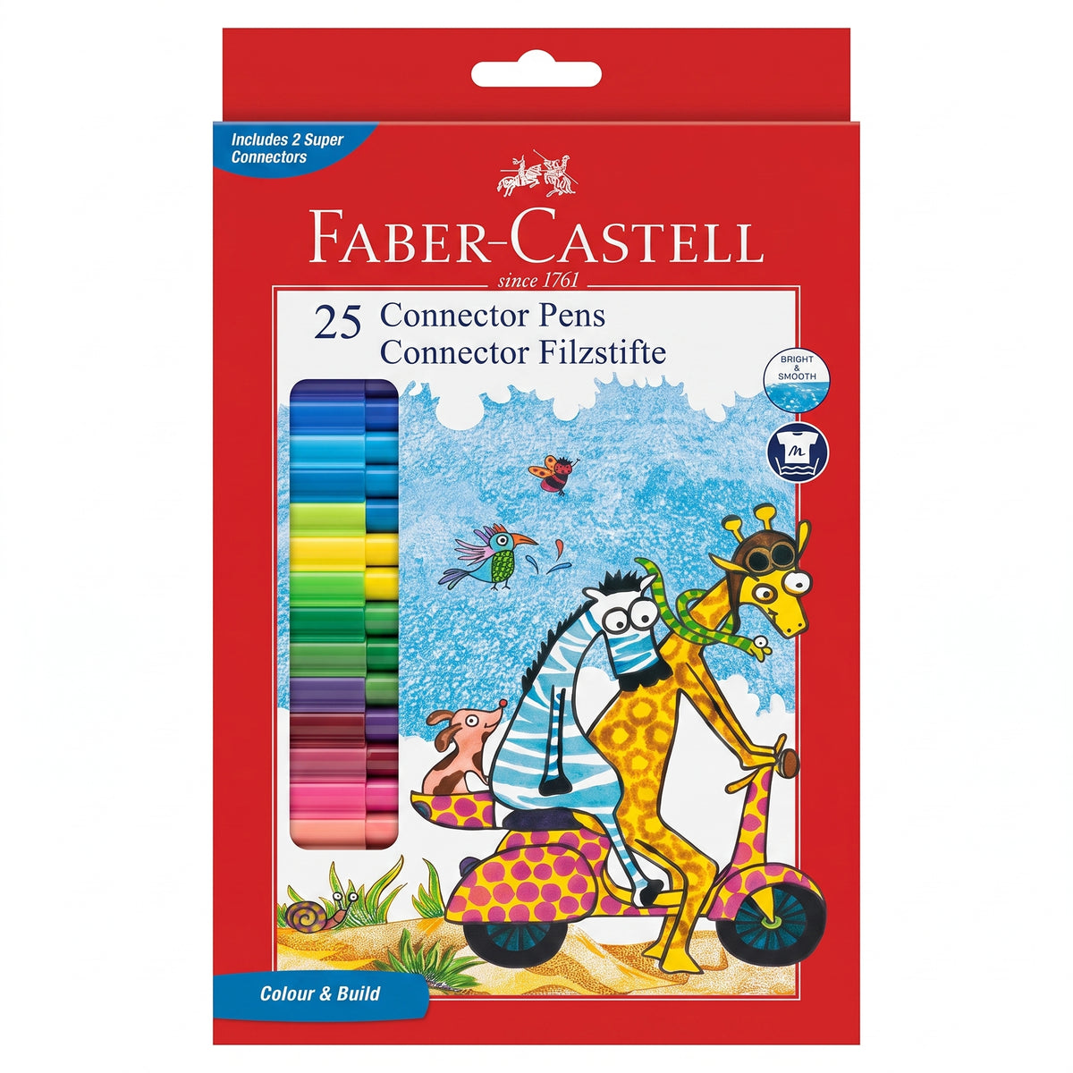 Set de 25 Feutres Faber-Castell Premium – Couleurs Vives pour Dessin Image principale du produit