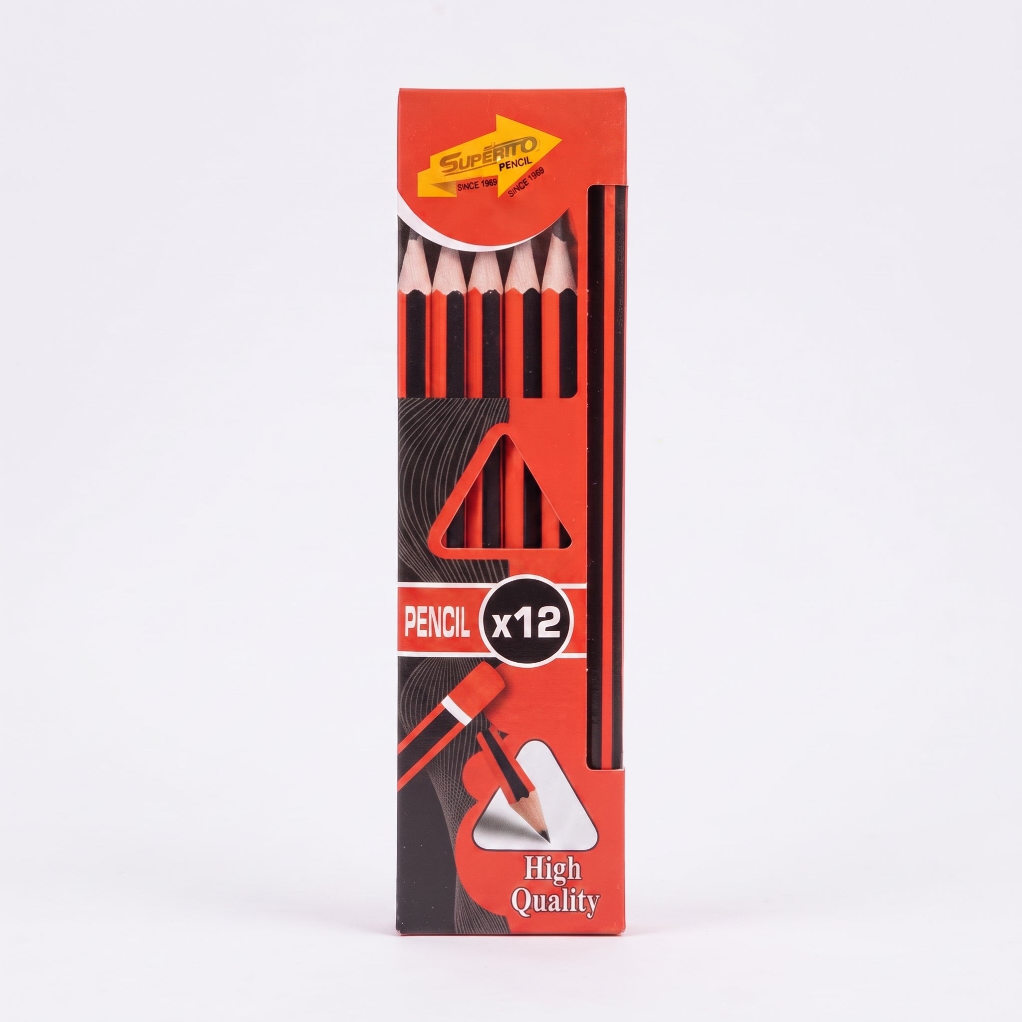 Crayon noir HB – Pack de 12 pièces – Qualité supérieure Image secondaire du produit