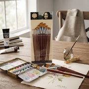 Pinceau biseauté peinture - Set de 13 pinceaux