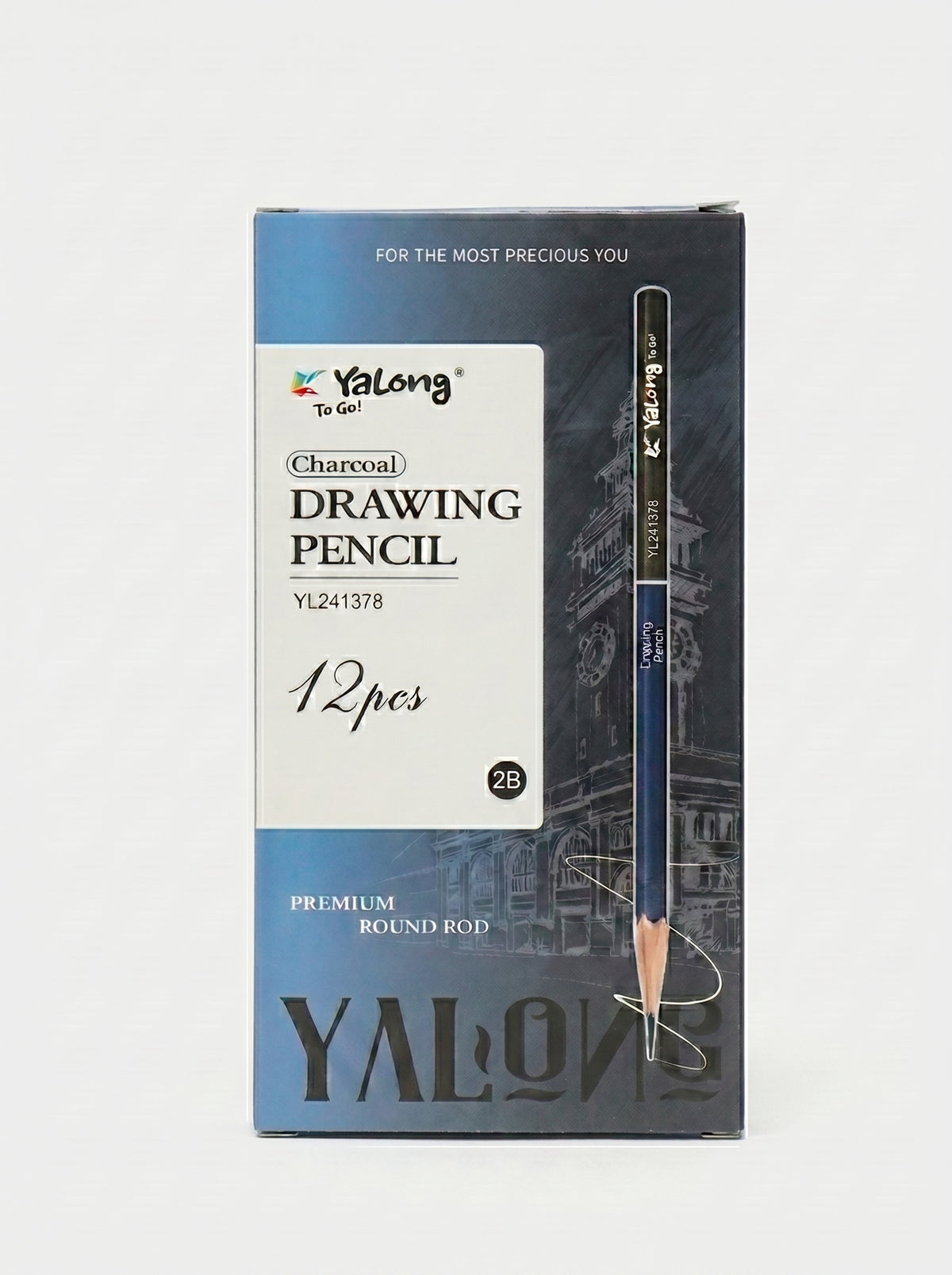 Crayons Graphite Yalong - Boîte de 12 & Plusieurs Formats Disponibles