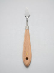 Couteau à palette métal et en bois professionnel pour peinture à l'huile