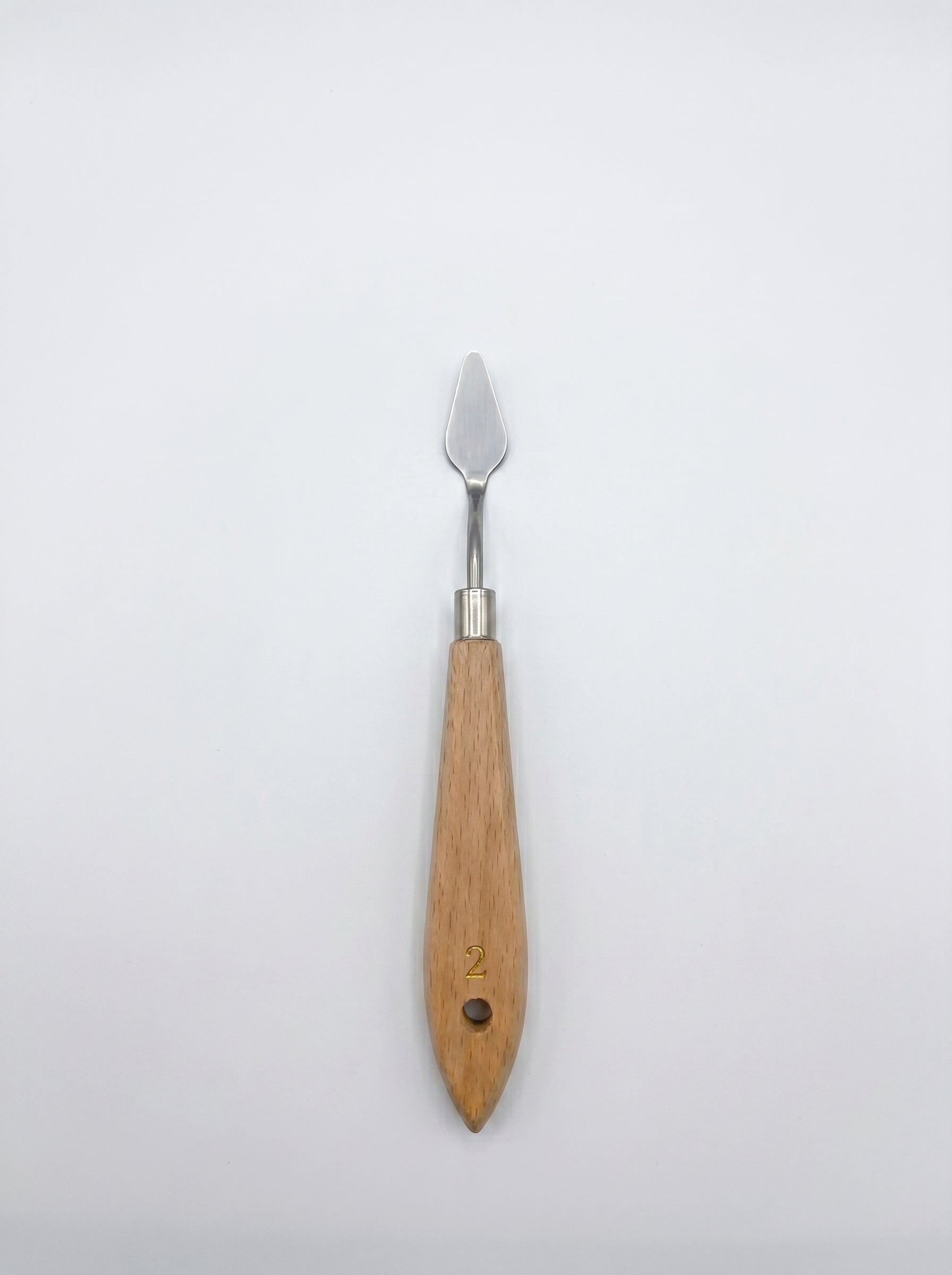 Couteau à palette métal et en bois TOPKALL – Outil de peinture artistique