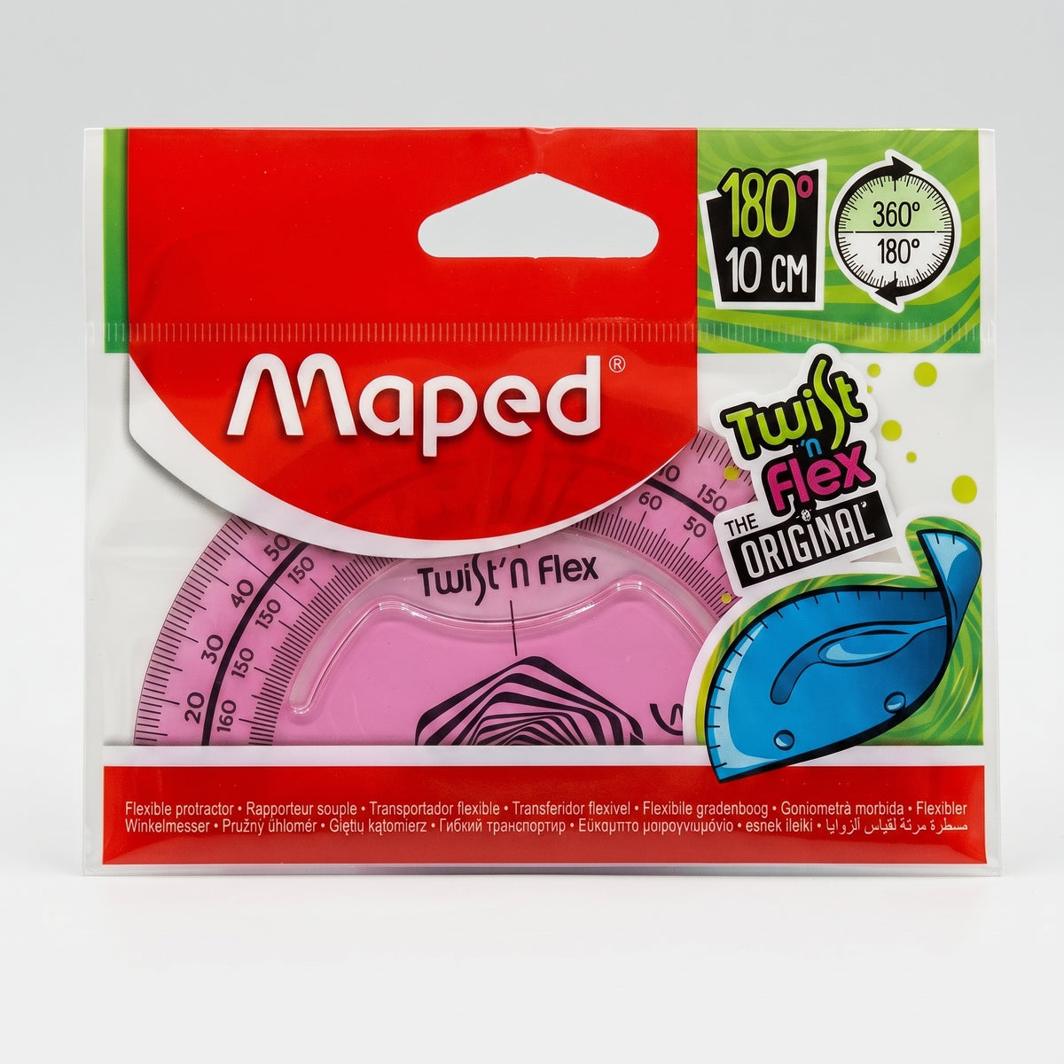 Rapporteur Maped Twist'n Flex 10cm - Rapporteur 180° Flexible Image principale du produit