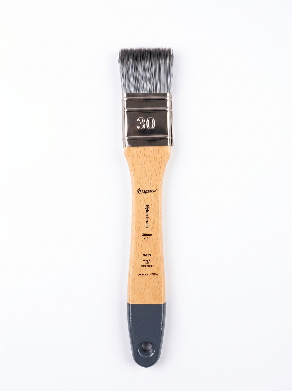 Pinceau brosse plat avec manche n° 30 / Giorgione - Pour Artistes et Peintres