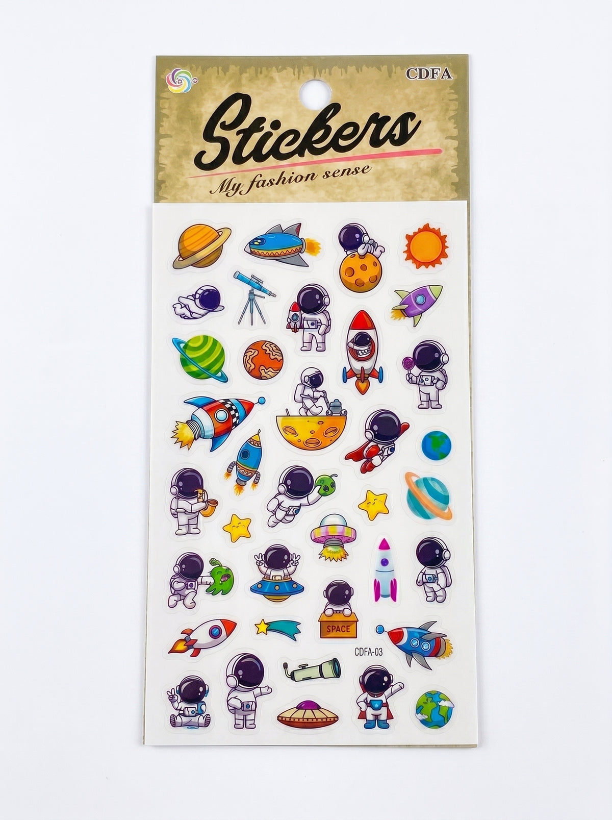 Stickers 3D assortis "Fashion Sense" - Planches décoratives thématiques