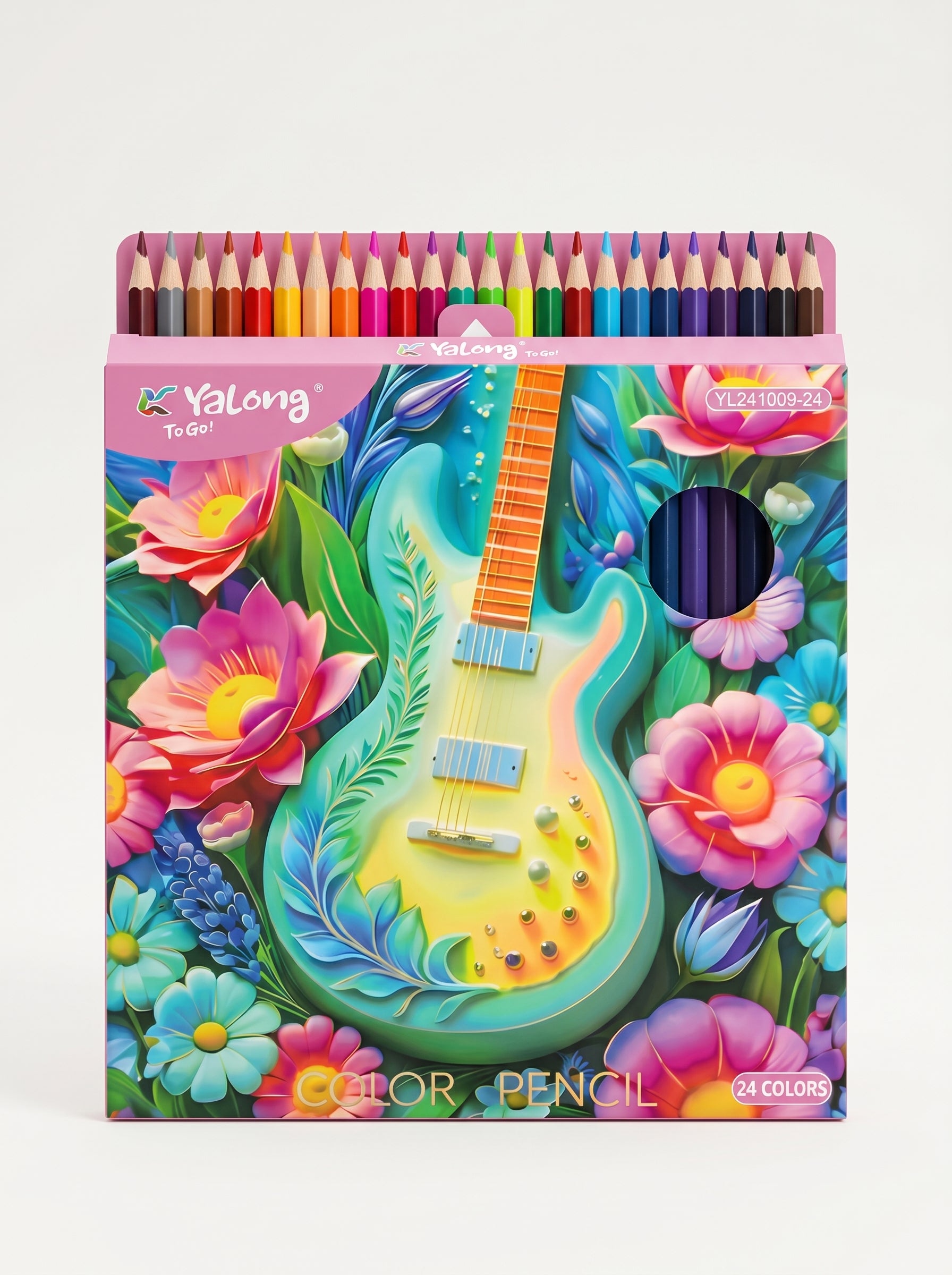 Yalong To Go : Crayons de couleur 24 pièces pour Coloriage et Dessin