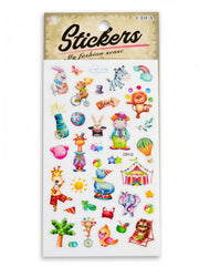 Stickers 3D assortis "Fashion Sense" - Planches décoratives thématiques