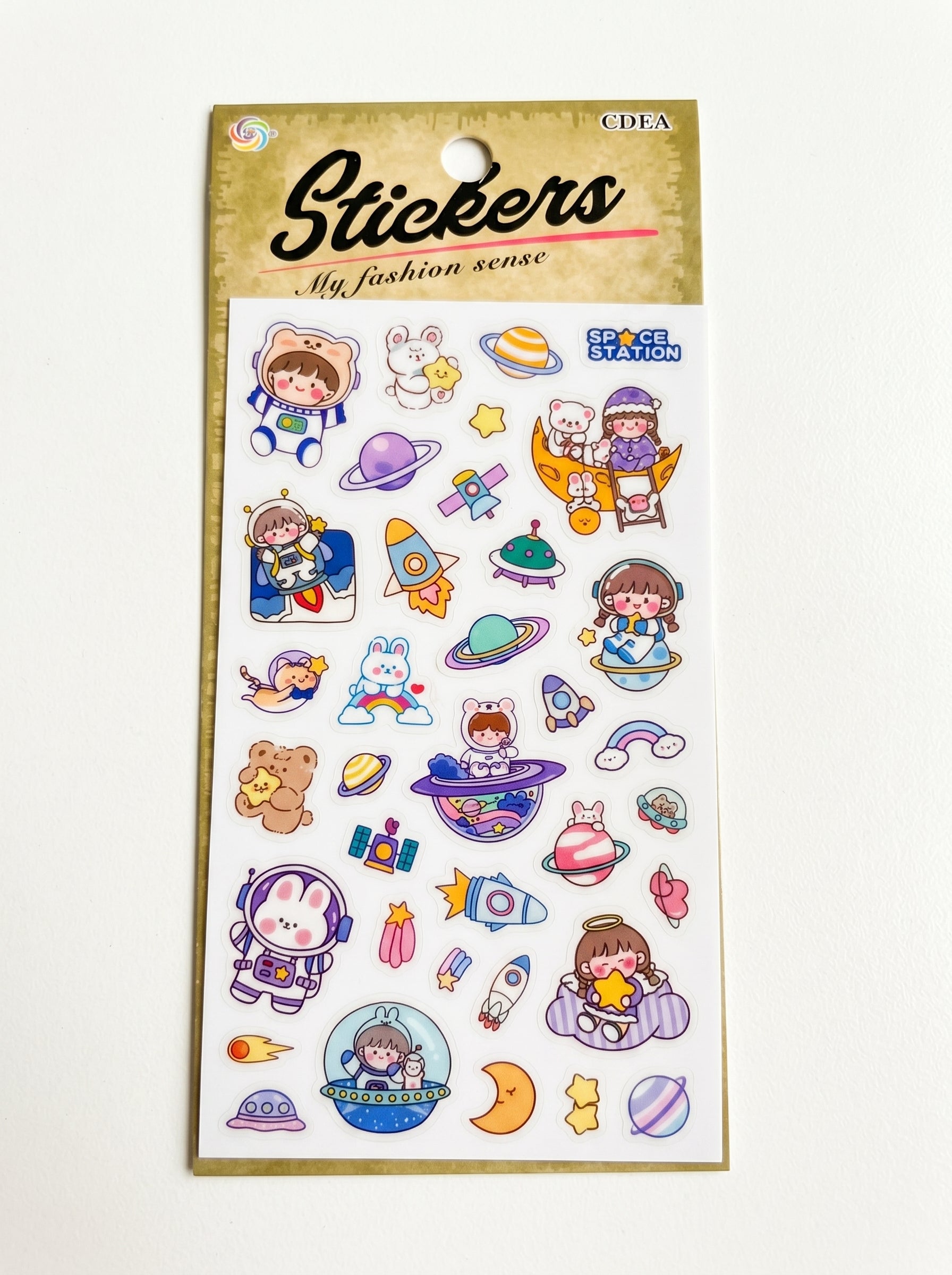 Stickers 3D assortis "Fashion Sense" - Planches décoratives thématiques