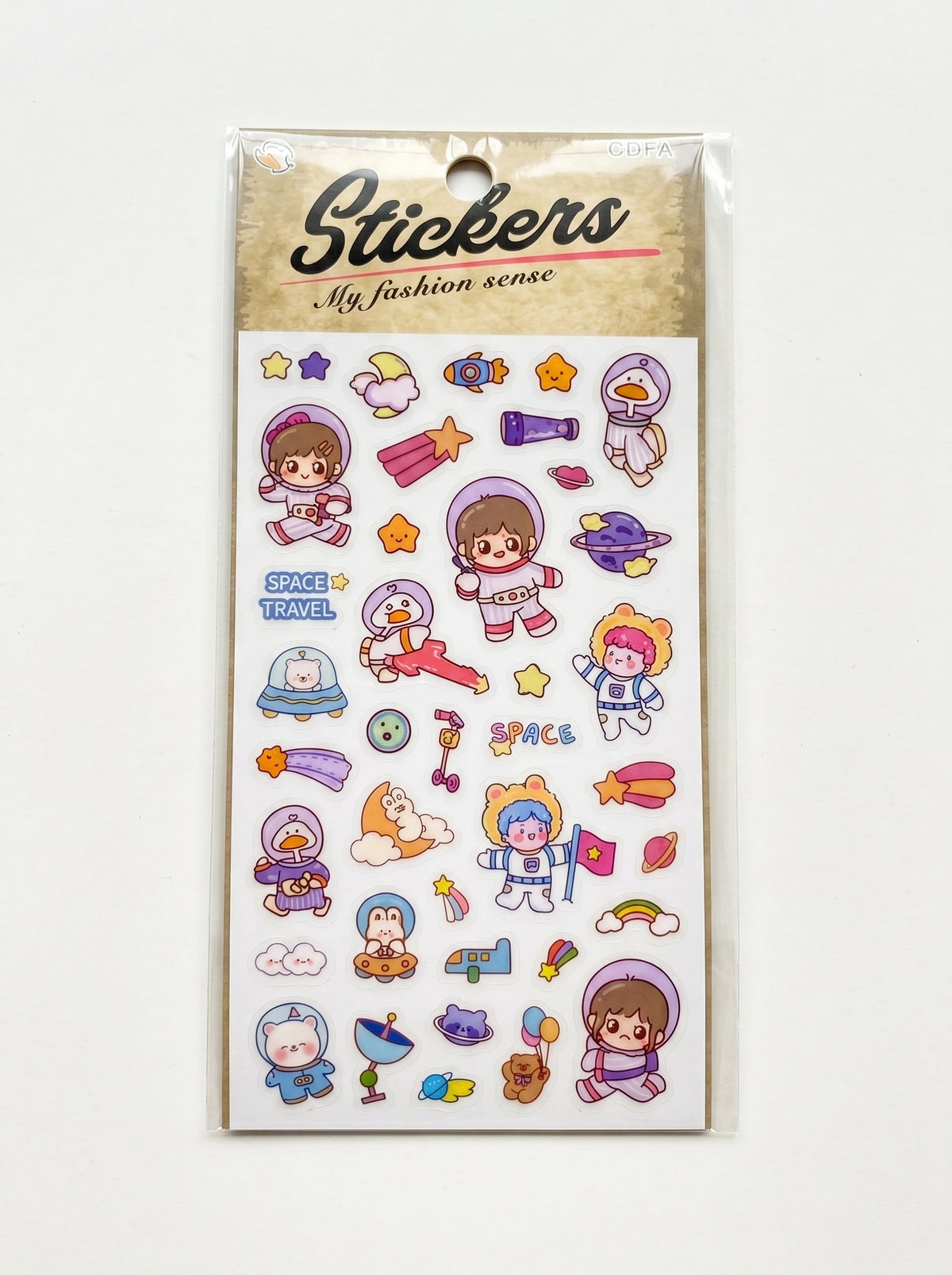Stickers 3D assortis "Fashion Sense" - Planches décoratives thématiques