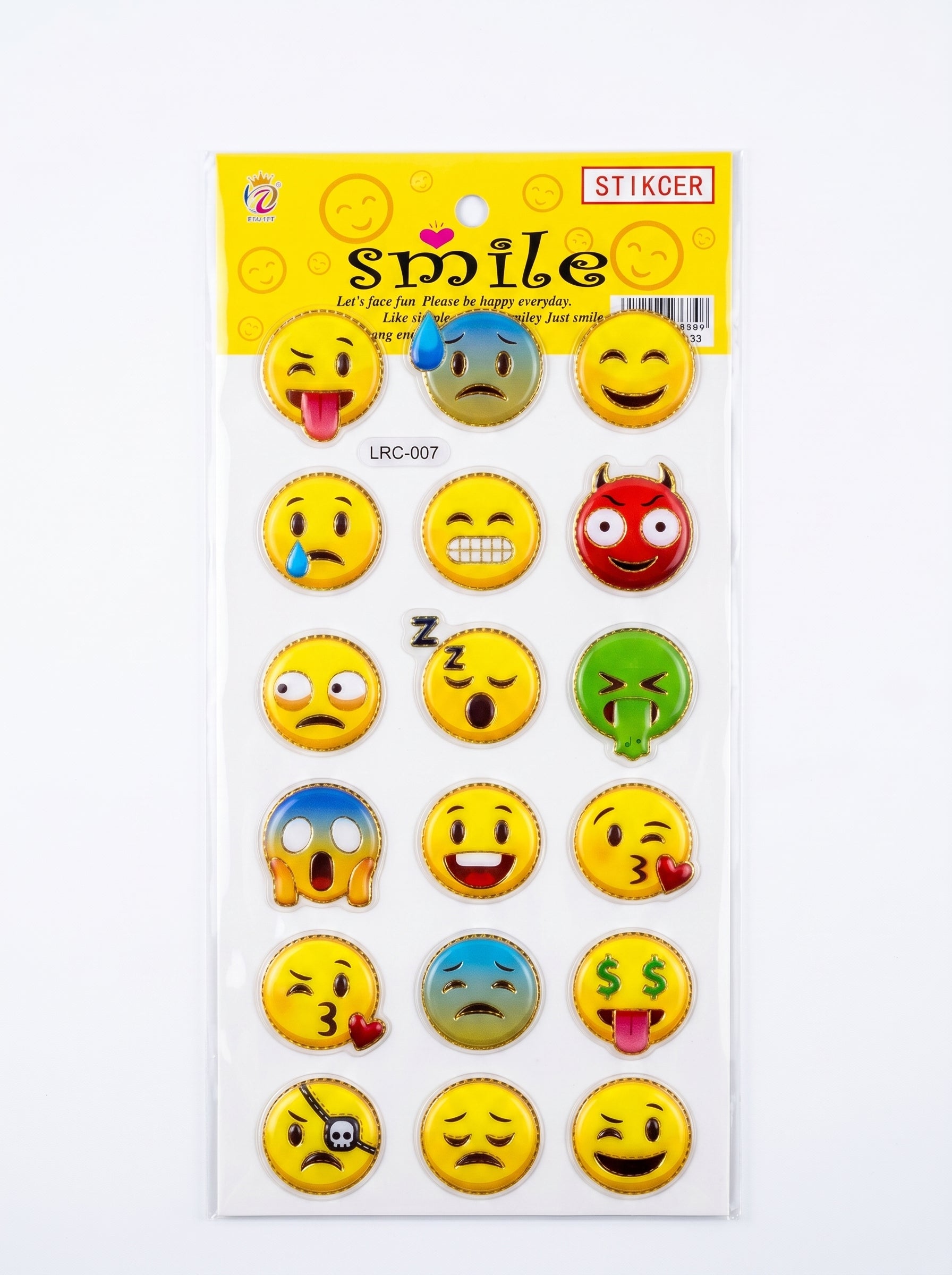 Stickers 3D Puffy - Planches d'autocollants en relief modèles assortis